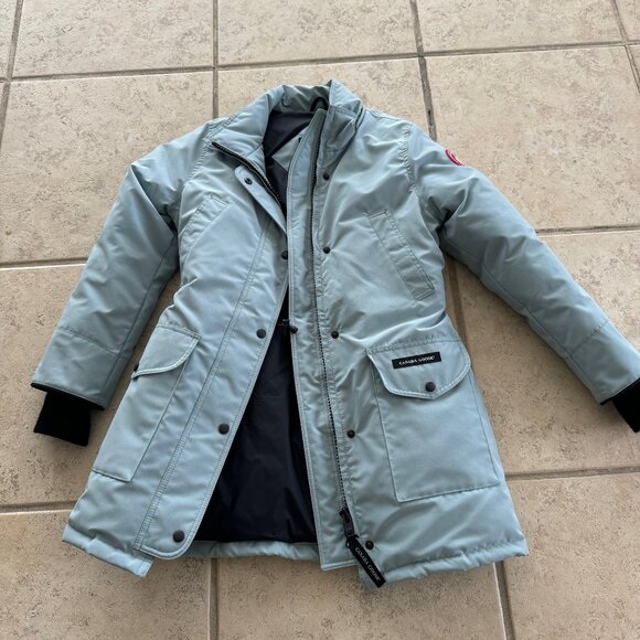 Canada Goose Womens Trillium Parka Stormy Sky Fusion Fit S